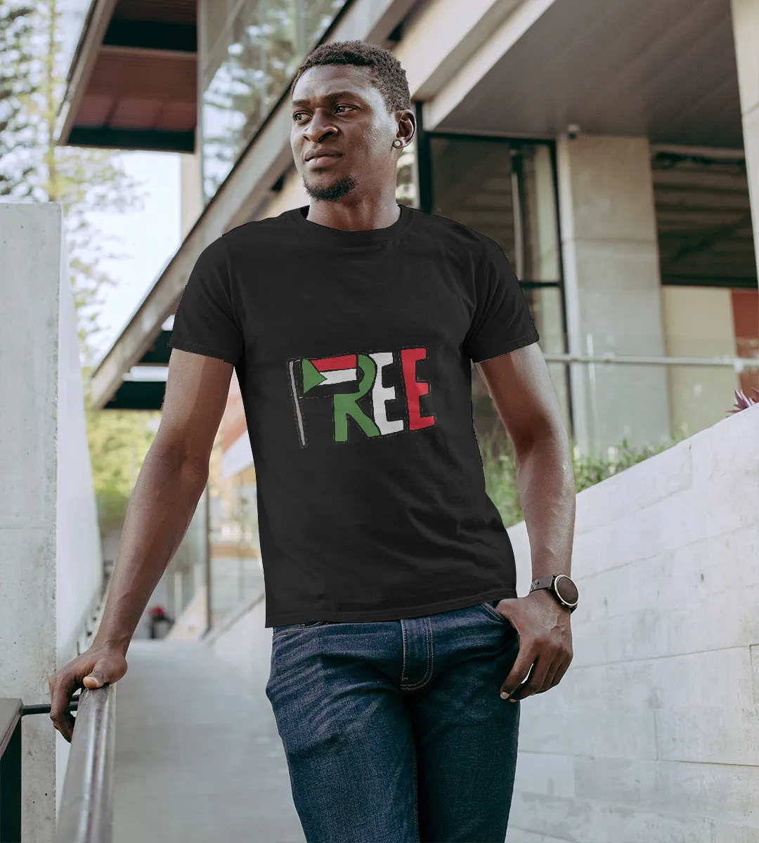 1sttheworld T-Shirt - Free Sudan T-Shirt Black A35