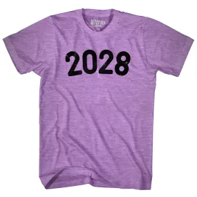 2028 Year Celebration Adult Tri-Blend T-shirt