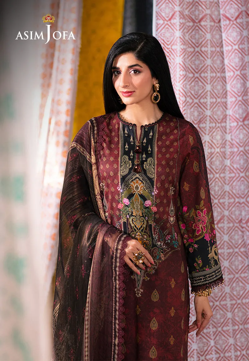 AJAR-19 EMBROIDERED LAWN 3 PCS