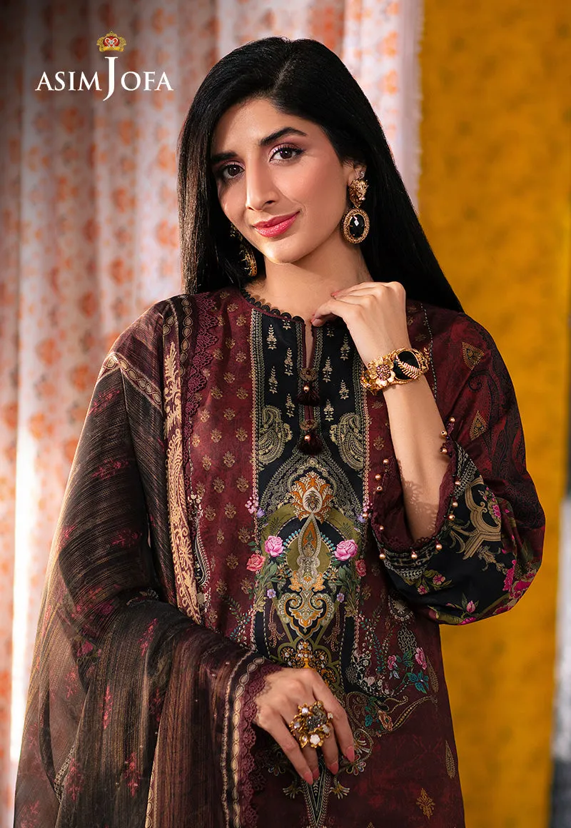 AJAR-19 EMBROIDERED LAWN 3 PCS