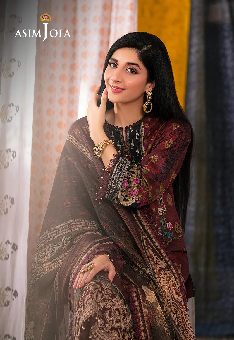 AJAR-19 EMBROIDERED LAWN 3 PCS