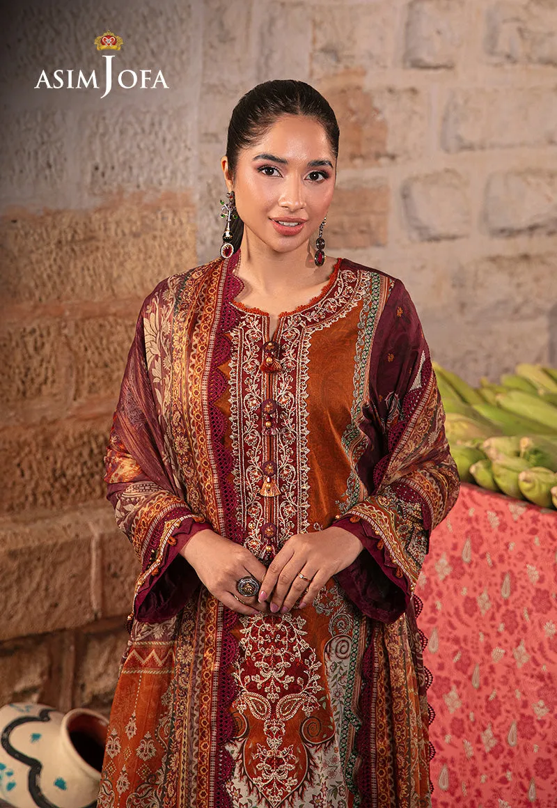 AJAR-20 EMBROIDERED LAWN 3 PCS