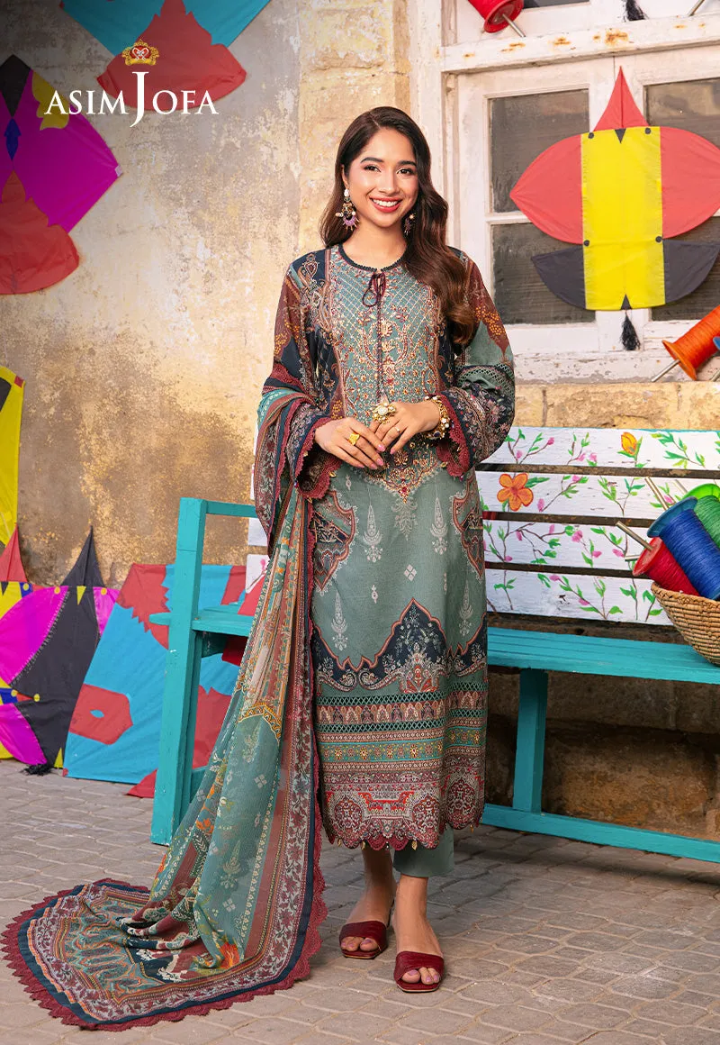 AJARP-01 STITCHED EMBROIDERED JACQUARD 3 PCS