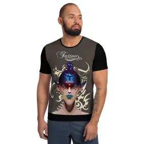 All-Over Print Men's Athletic T-shirt - Alternative Dragon Avatar