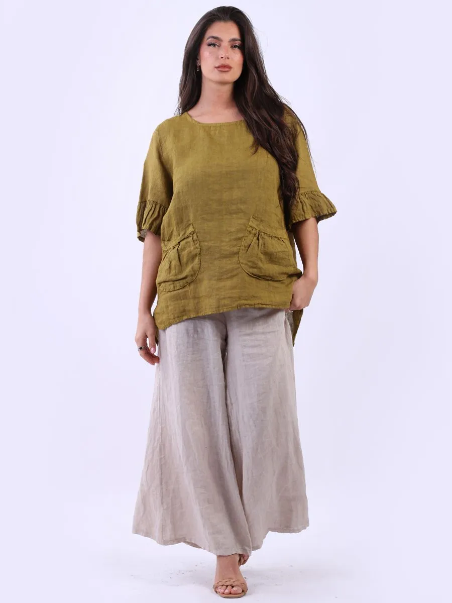 Anne   Kate Italian Solaro Linen Top