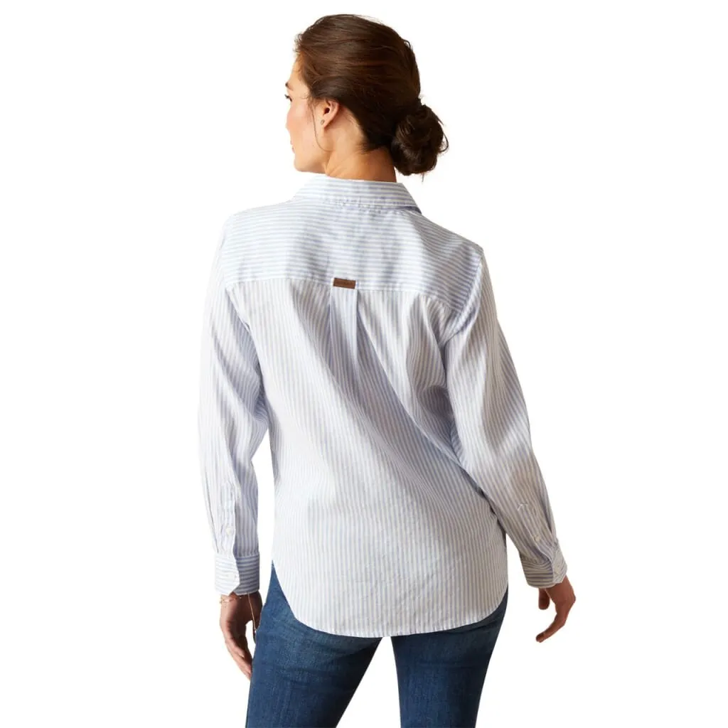 Ariat Ladies Tiburon Long Sleeved Shirt Blue Stripe