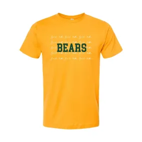 Baylor University College Script Short Sleeve T-shirt in Gold