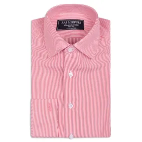 Bespoke - Red & White Striped Shirt