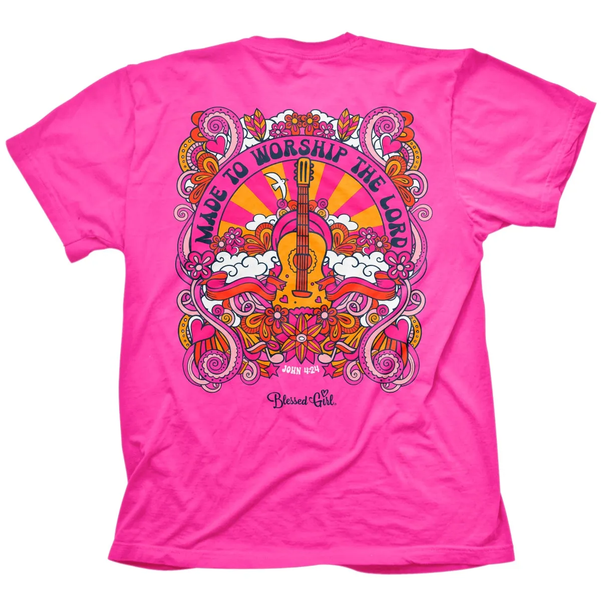 Blessed Girl Womens T-Shirt Made To Worship