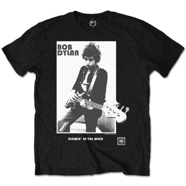 Bob Dylan Kids Black T-Shirt - Blowin In The Wind