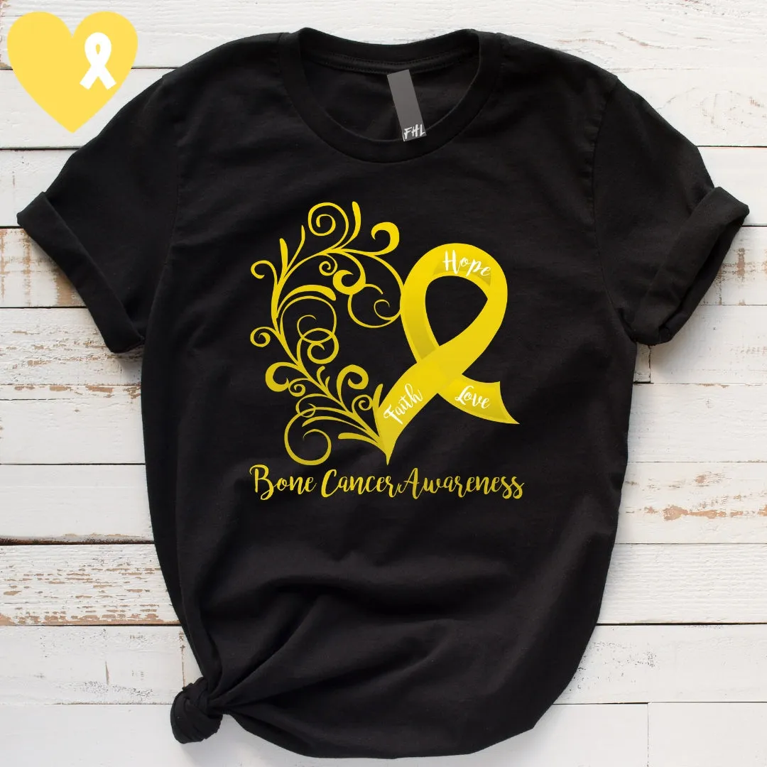 Bone Cancer Awareness Cotton T-Shirt