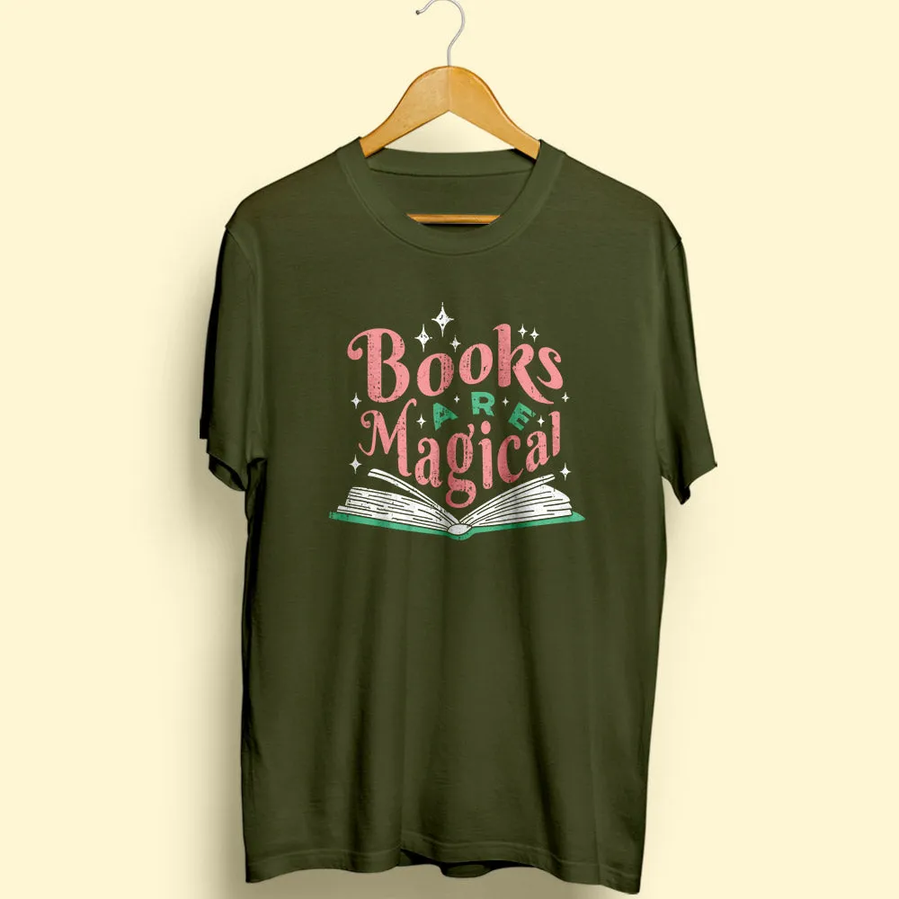 Books Are Magical Half Sleeve T-Shirt