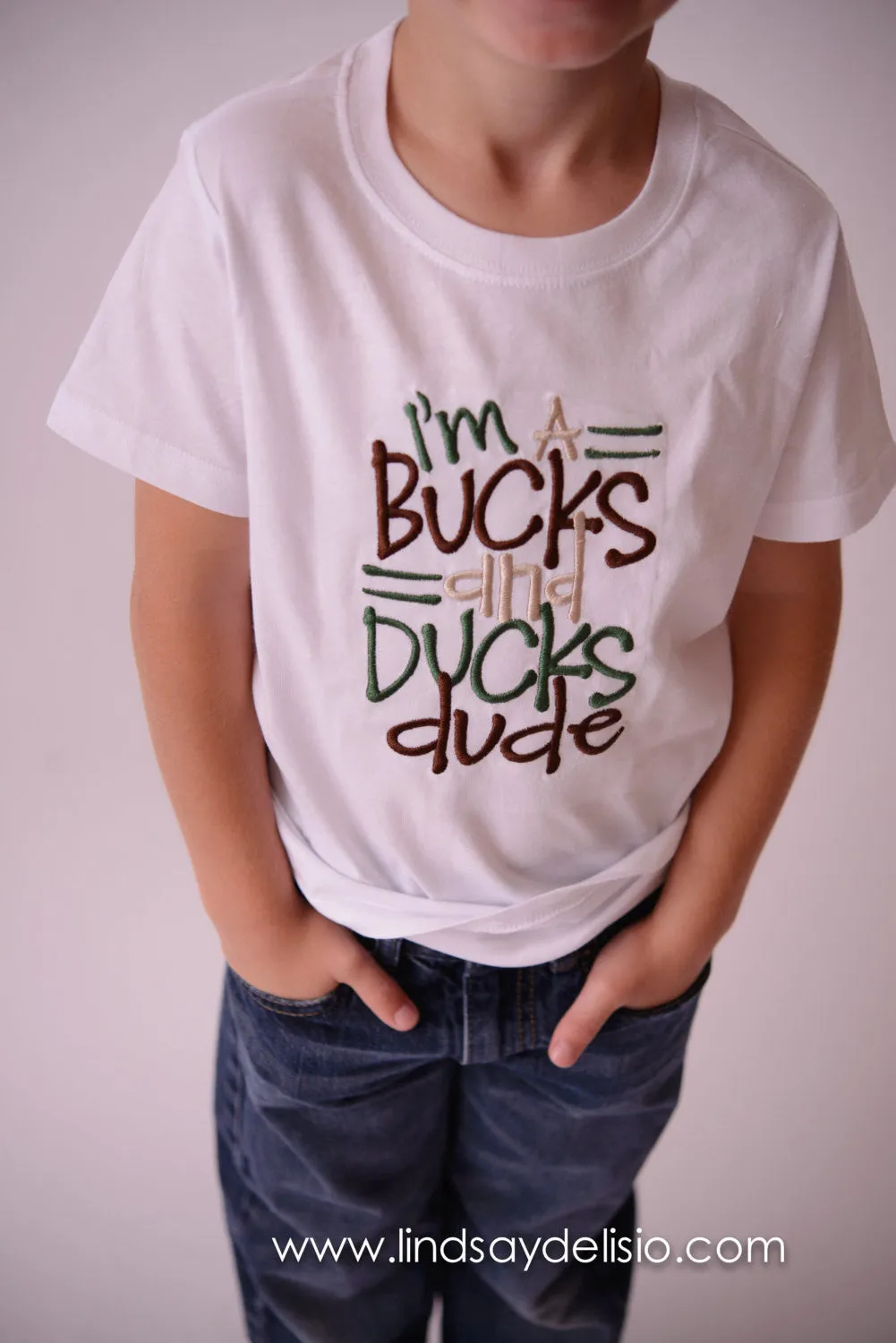 Boys hunting bodysuit or shirt --I'm a bucks and trucks dude- Boy Hunting Shirt-- Boy Deer shirt--