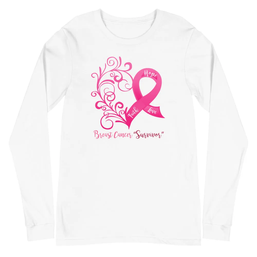 Breast Cancer "Survivor" Long Sleeve Tee