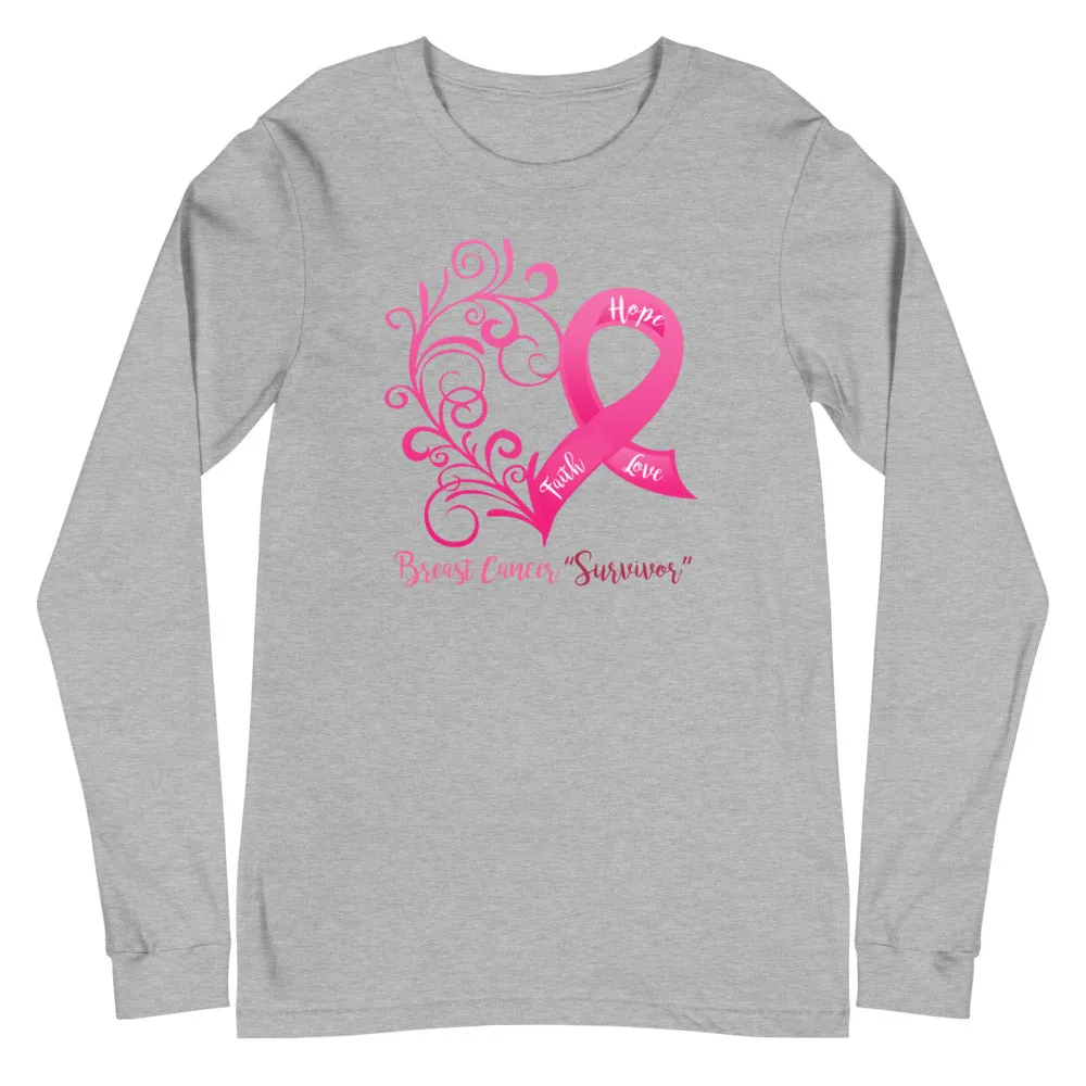 Breast Cancer "Survivor" Long Sleeve Tee