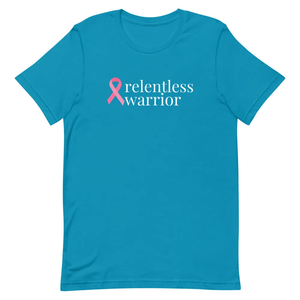 Breast Cancer relentless warrior Ribbon T-Shirt - Dark Colors