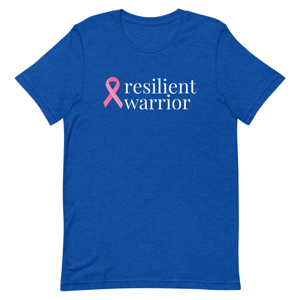 Breast Cancer resilient warrior Ribbon T-Shirt - Dark Colors