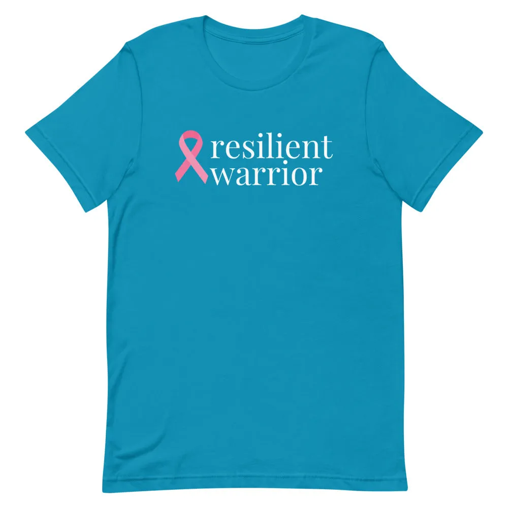 Breast Cancer resilient warrior Ribbon T-Shirt - Dark Colors