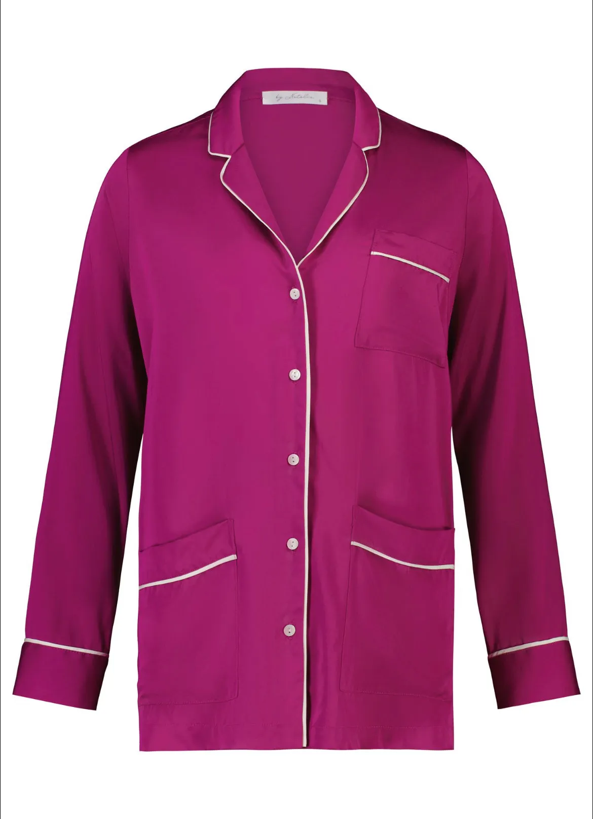 by Natalie Night Owl Shirt - Fuchsia