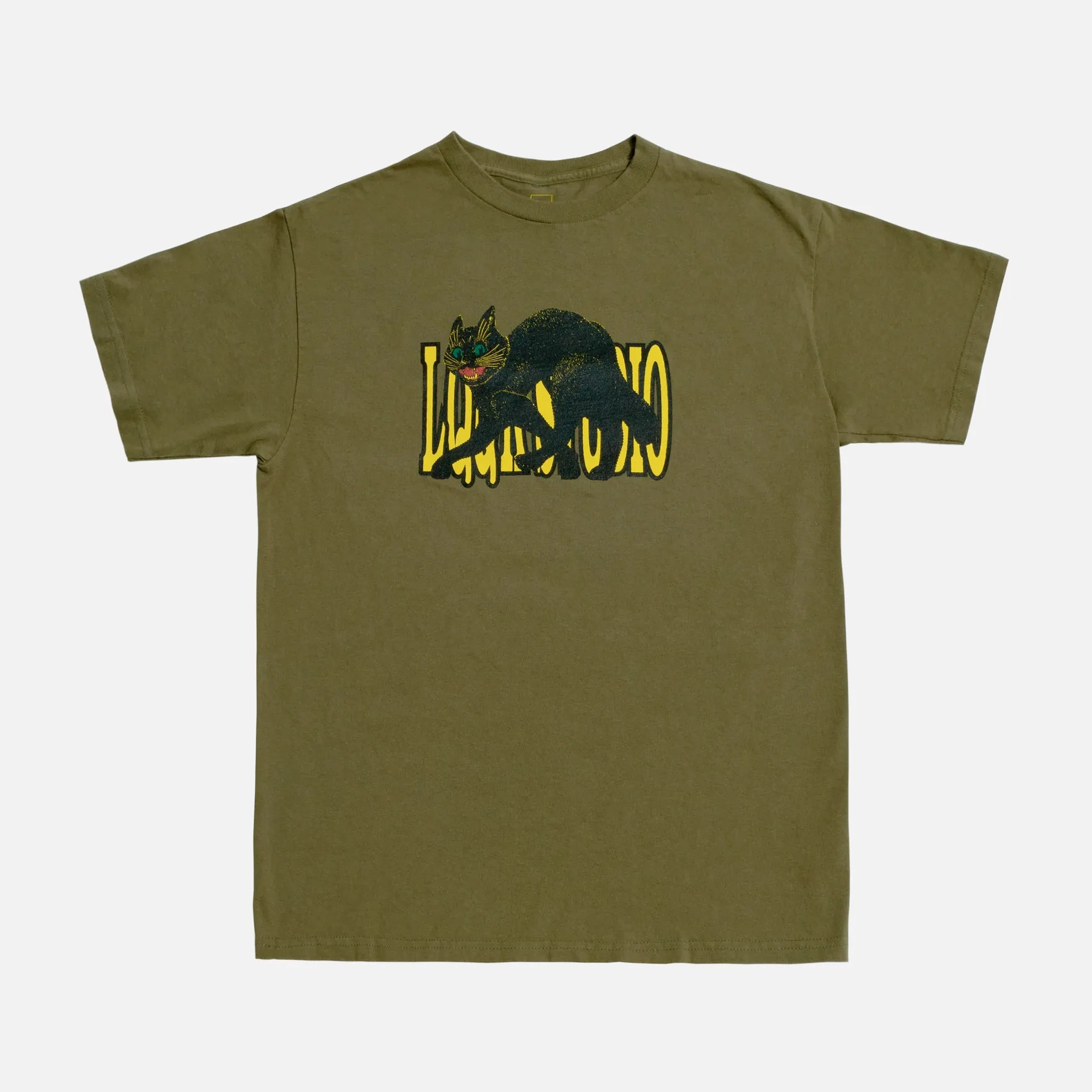 Cat T-shirt - Army Green