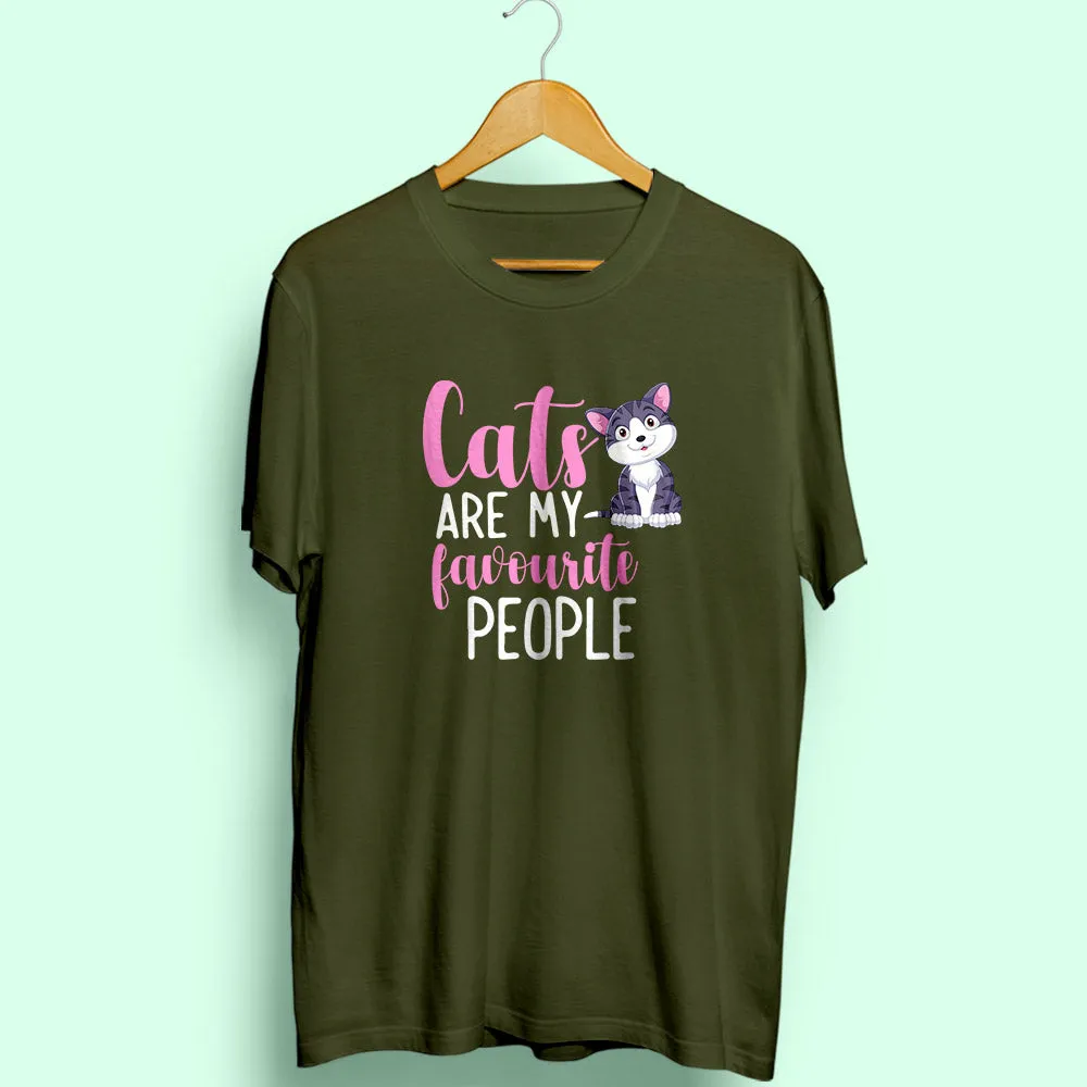 Cats: My Favourite People Half Sleeve T-Shirt