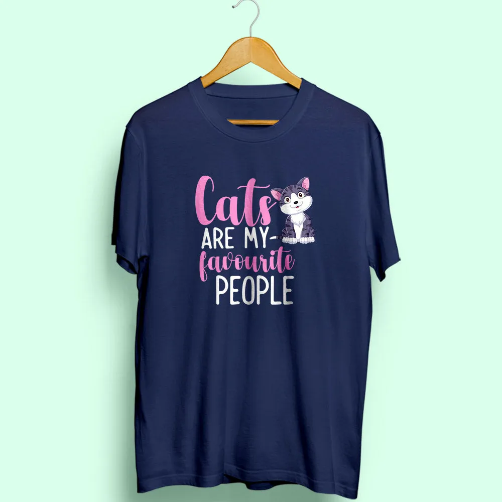 Cats: My Favourite People Half Sleeve T-Shirt