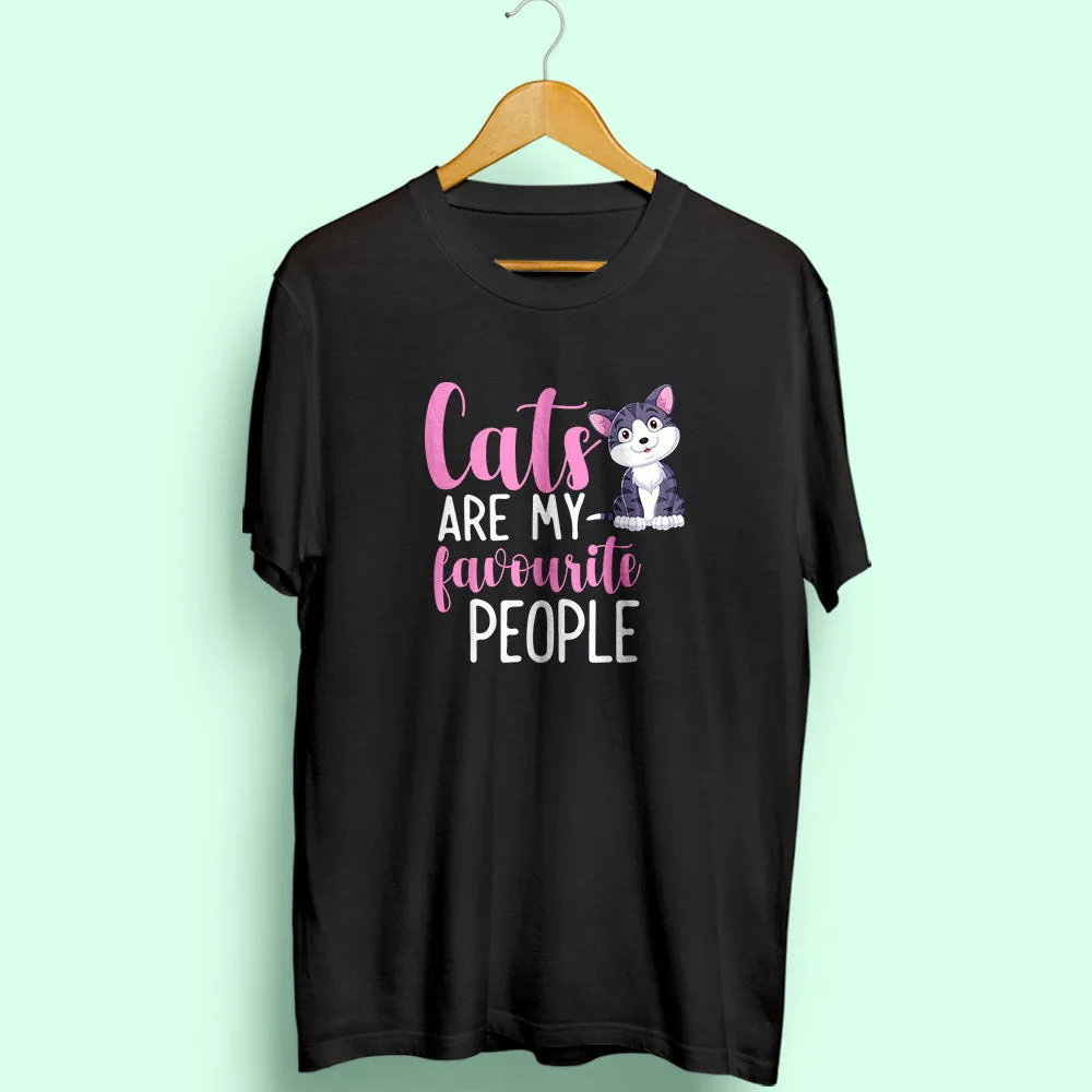 Cats: My Favourite People Half Sleeve T-Shirt