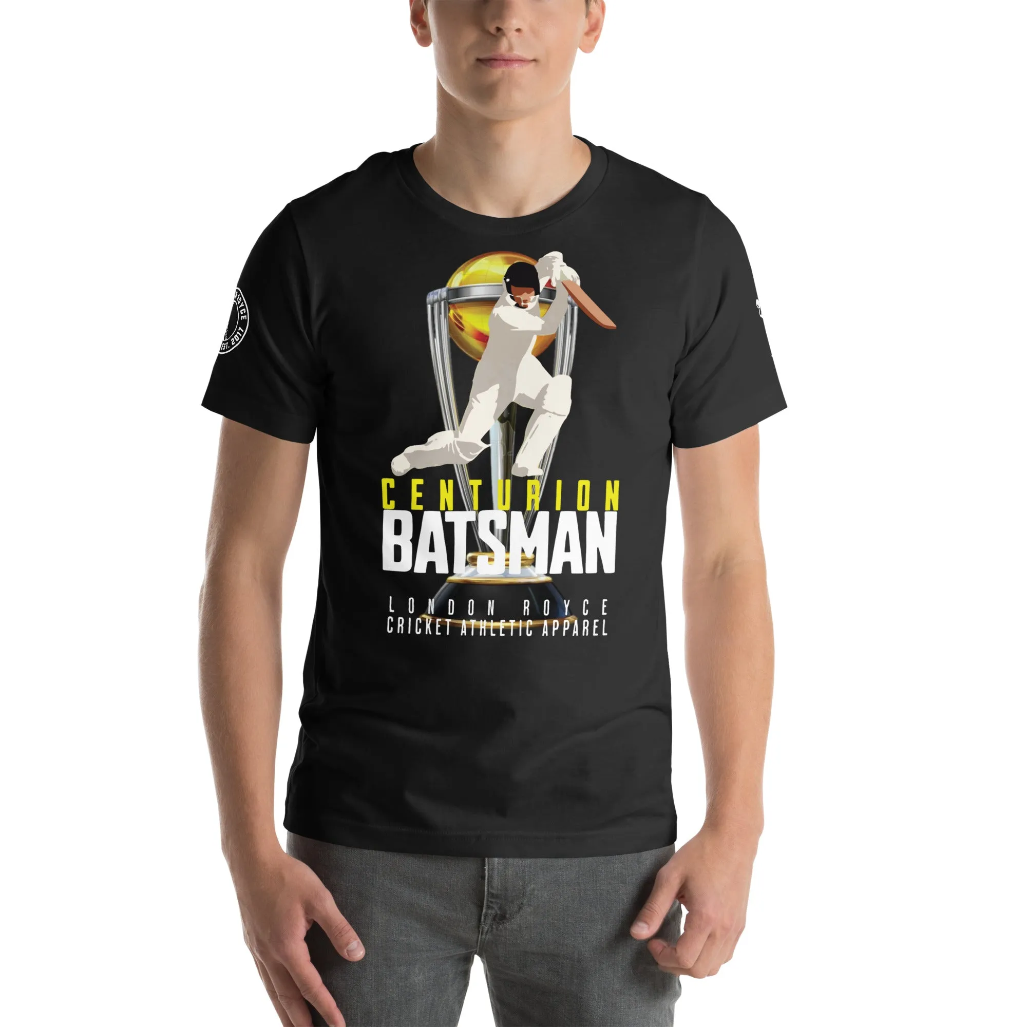 Centurion Batsman Graphic Cricket T-Shirt