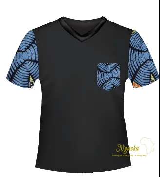 Chibuzo: Ankara Fashion Dashiki Print T-shirt, Ethnic Print