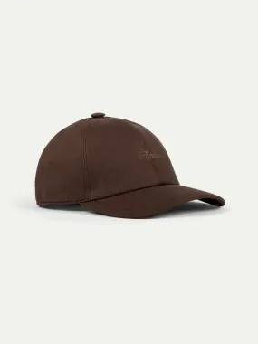 Chocolate Linen Baseball Cap