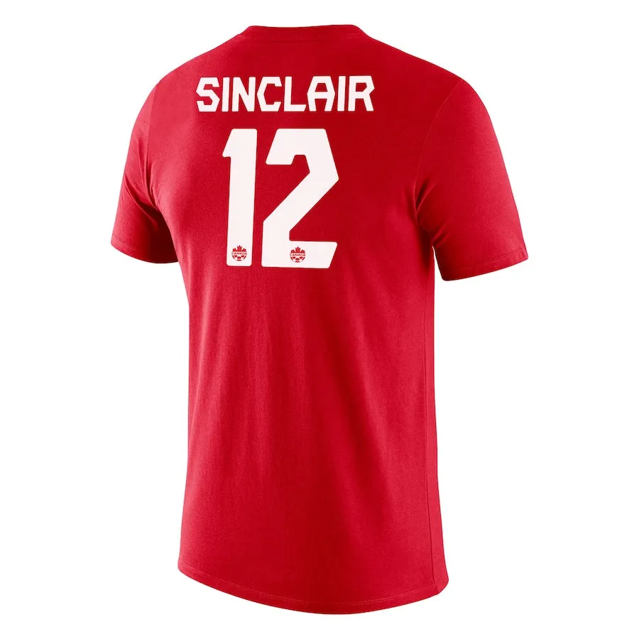 Christine Sinclair Canada Soccer Nike Legend Name & Number T-Shirt - Red