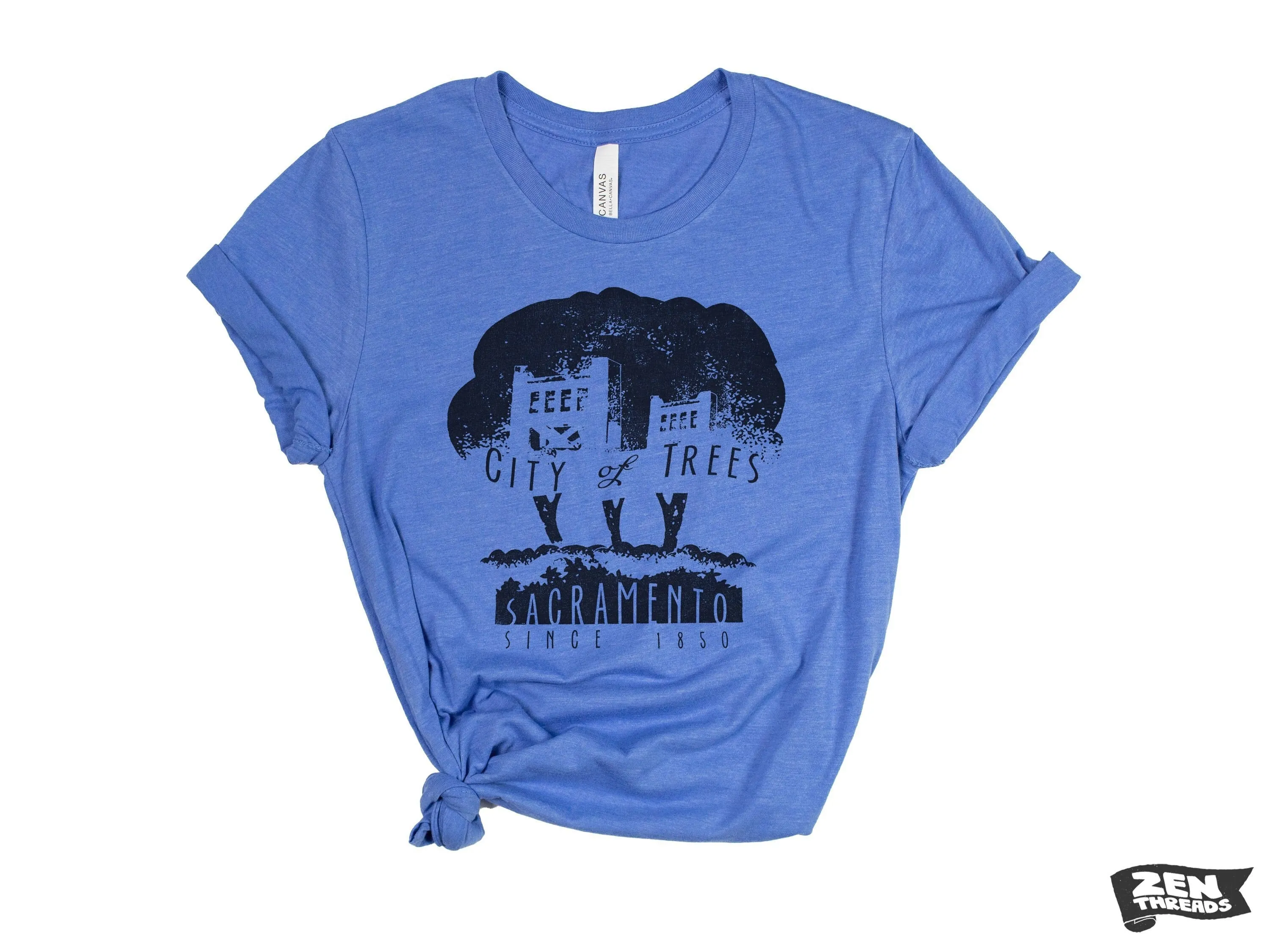 City of Trees Sacramento Unisex T-Shirt | Eco Soft | Custom Color | Bella Canvas 3001 | Sactown, CA