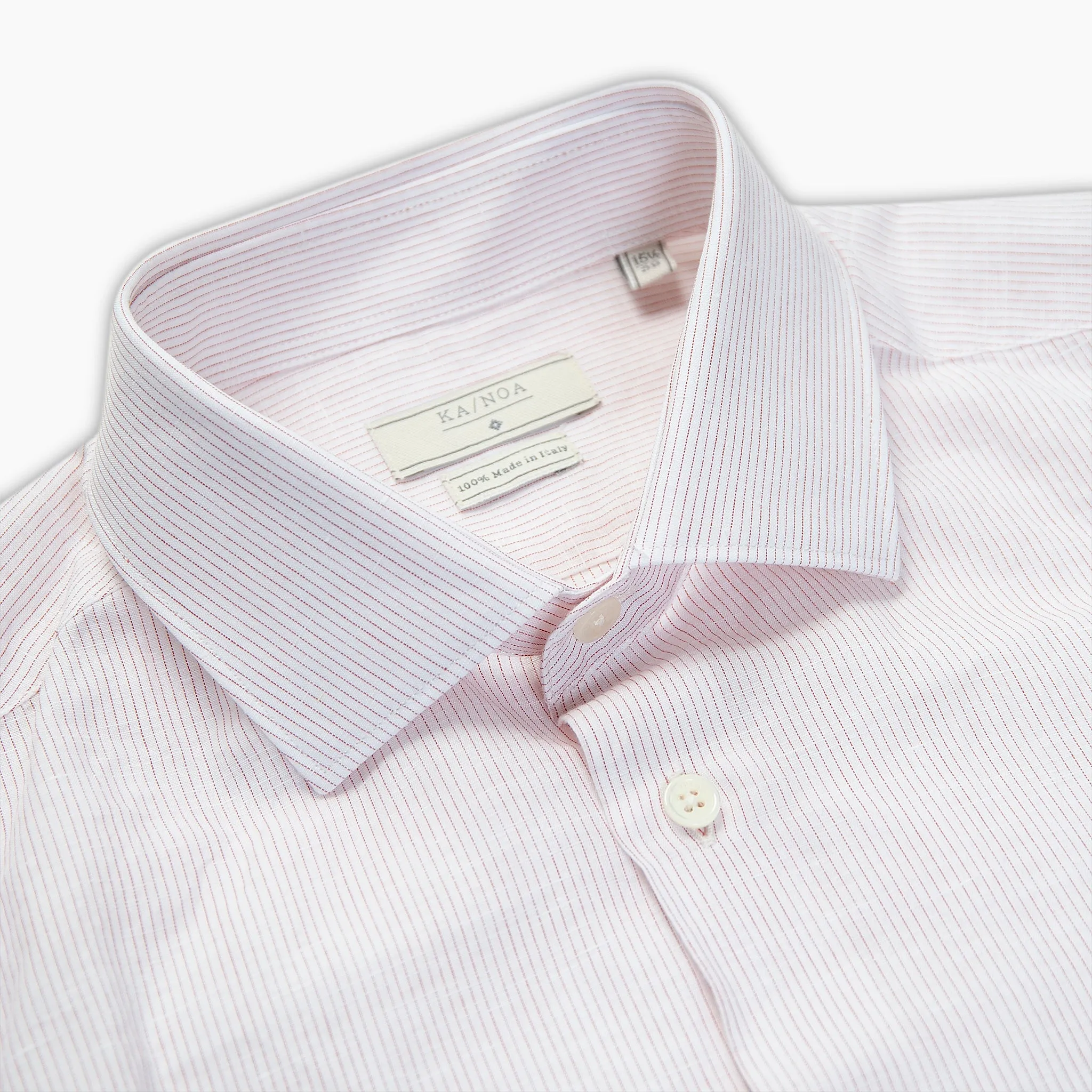 Clamenc shirt Stripe Cotton Linen Blend