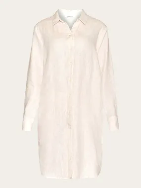 Classic linen dress - Light feather gray