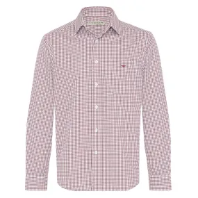 Collins Shirt - Burgundy/White