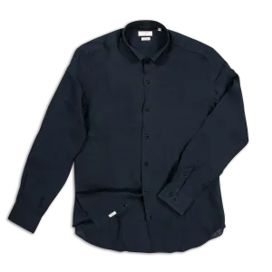 Conrad Golden Linen shirt (dark blue)