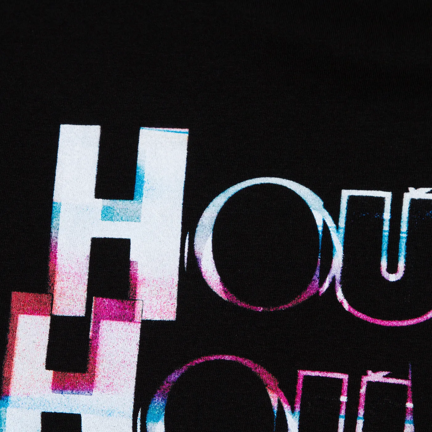 Distorted House Back Print - Tshirt - Black