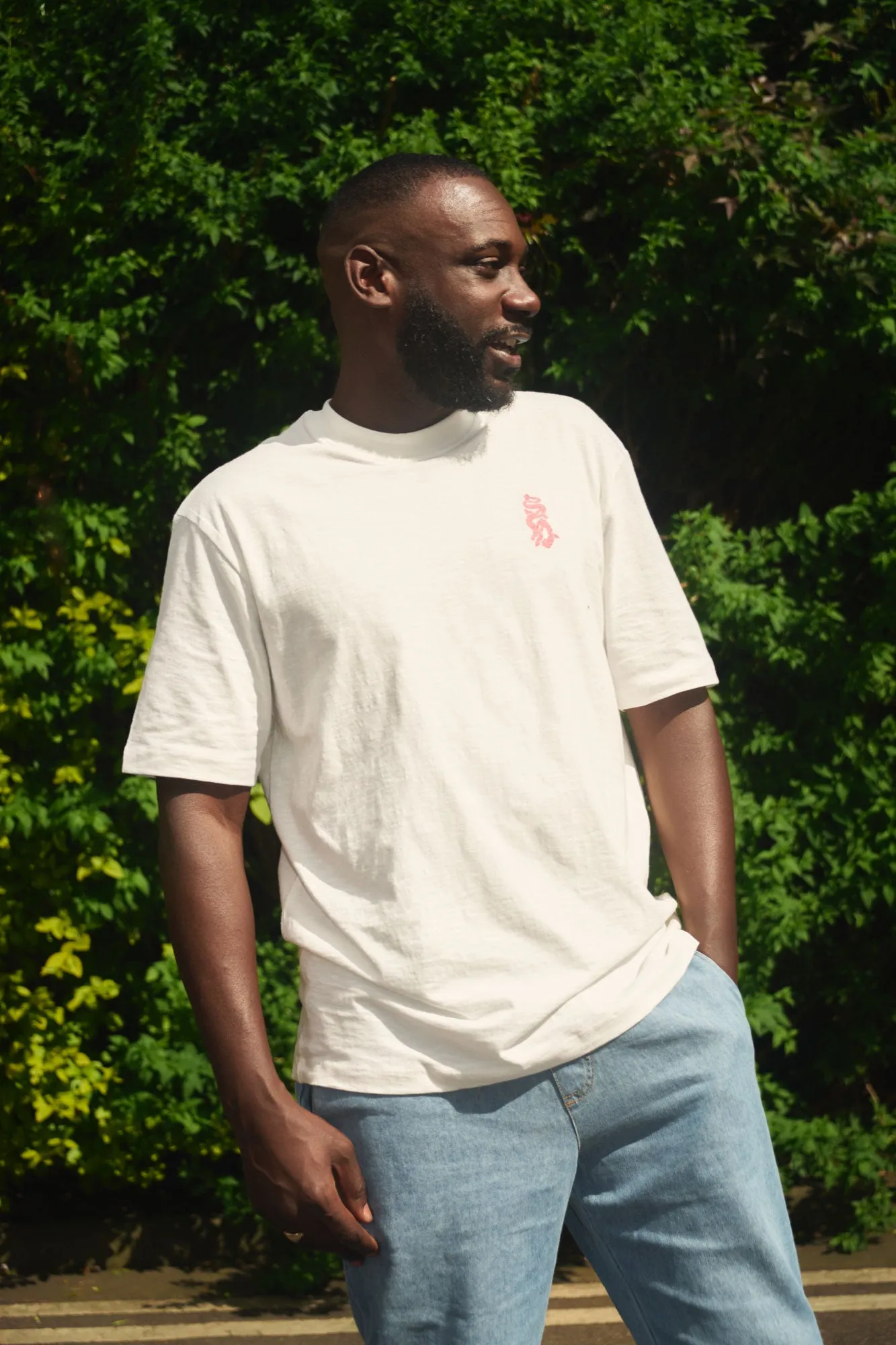 DRAGON - Organic Cotton Tee Off White