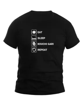 Eat Sleep Kouchi Gari Repeat Judo T-Shirt