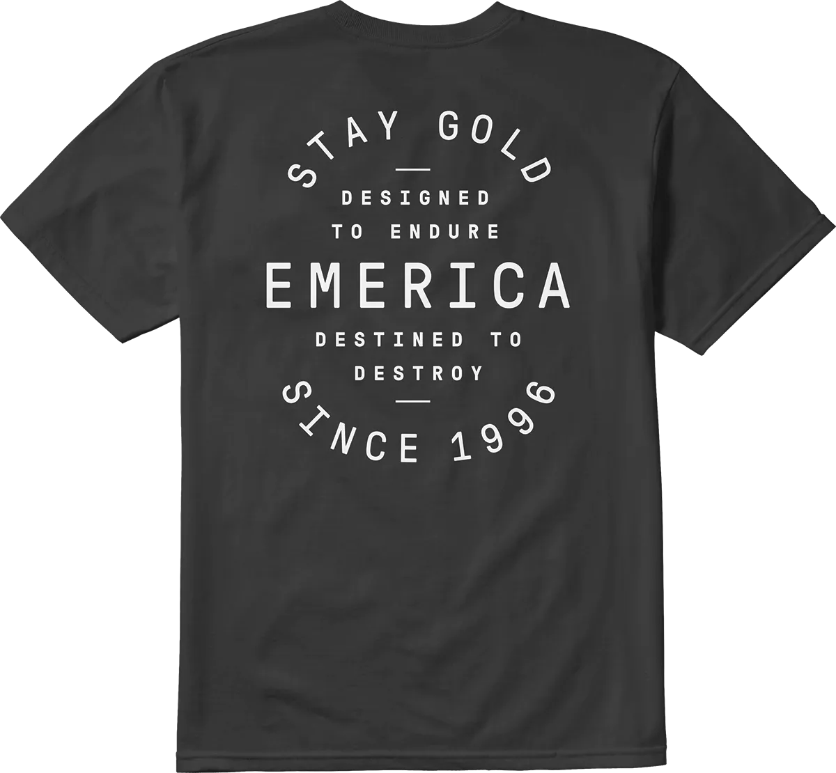 EMERICA DESTINED TEE - BLACK