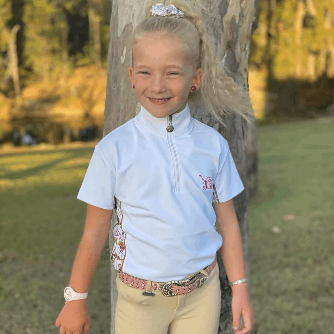 Equestrian Girls Short Sleeve Shirt 'Wildflower'