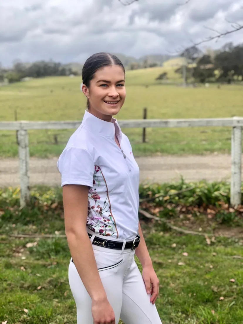 Equestrian Girls Short Sleeve Shirt 'Wildflower'