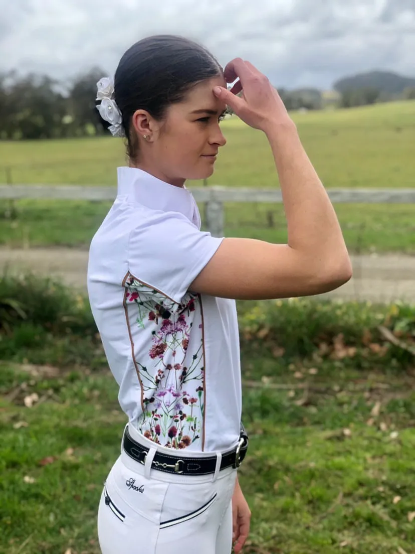 Equestrian Girls Short Sleeve Shirt 'Wildflower'