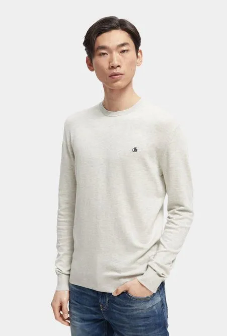 Essentials Classic Crewneck - Bone White Melange