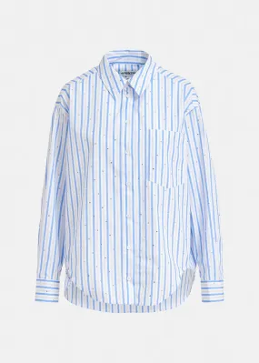 Essentiel Antwerp Fever Tree Shirt In Blue Stripe