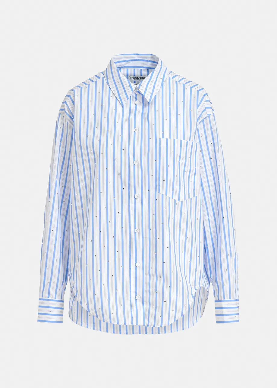 Essentiel Antwerp Fever Tree Shirt In Blue Stripe