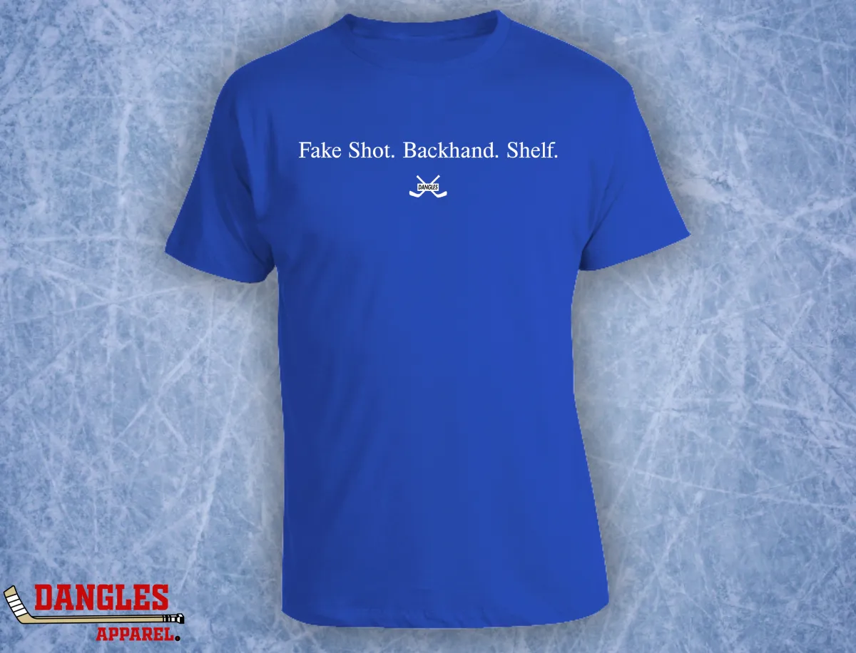 Fake Shot Backhand Shelf Hockey T-Shirt FA119