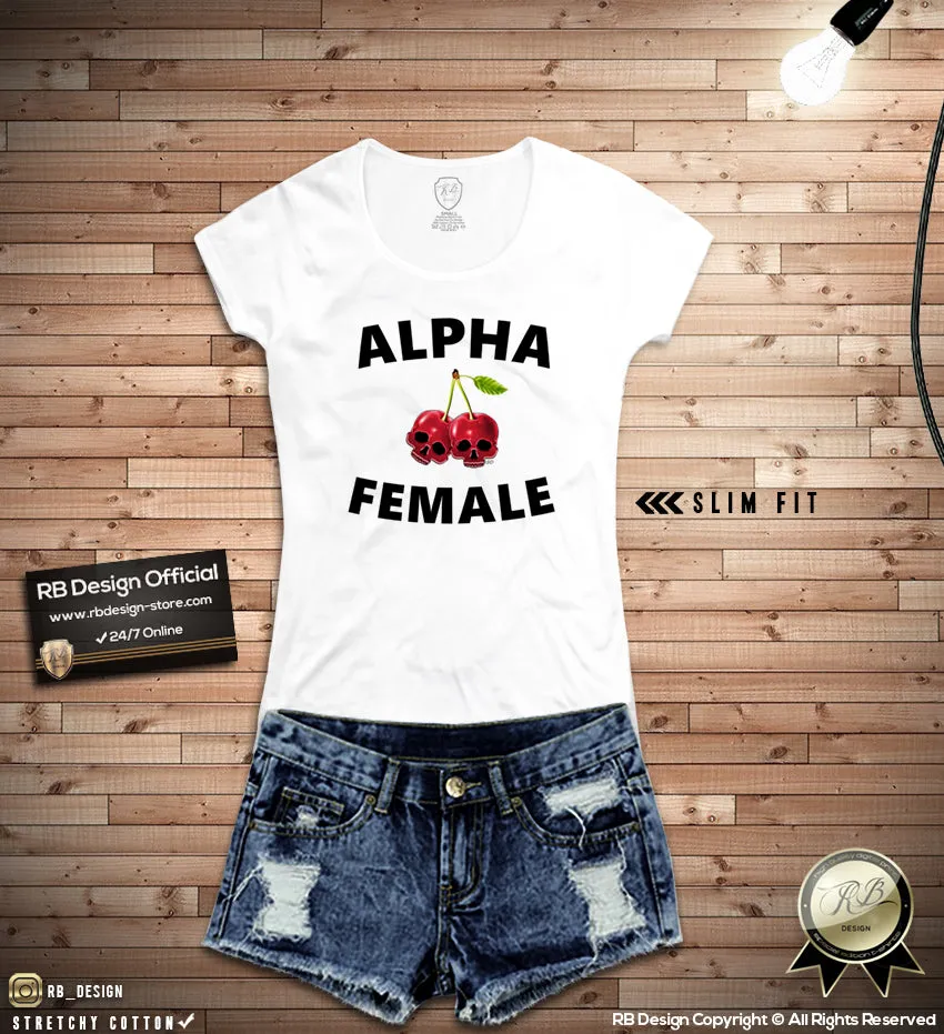 Fashion popular women's graphic t-shirt "Alpha Female" WD363