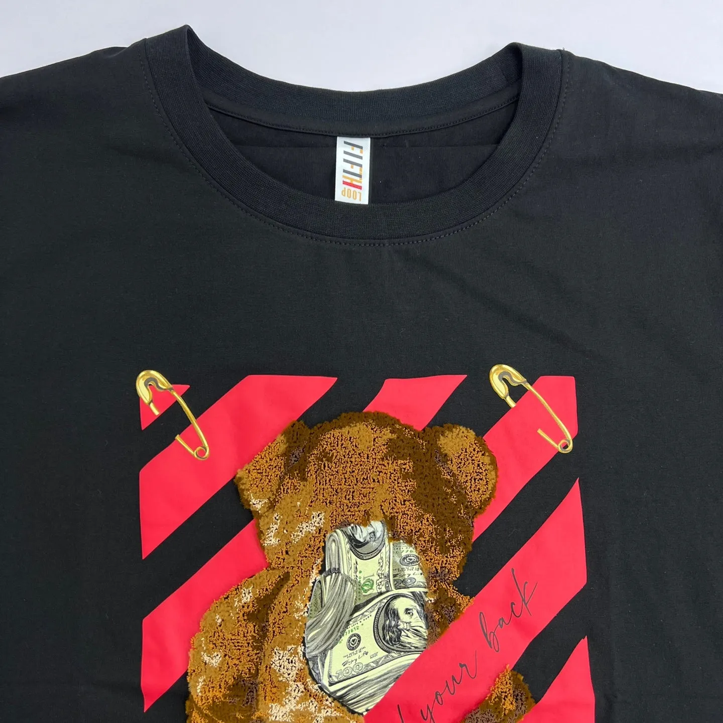 FIFTH LOOK Watch Out Terry Bear Graphic T-Shirt