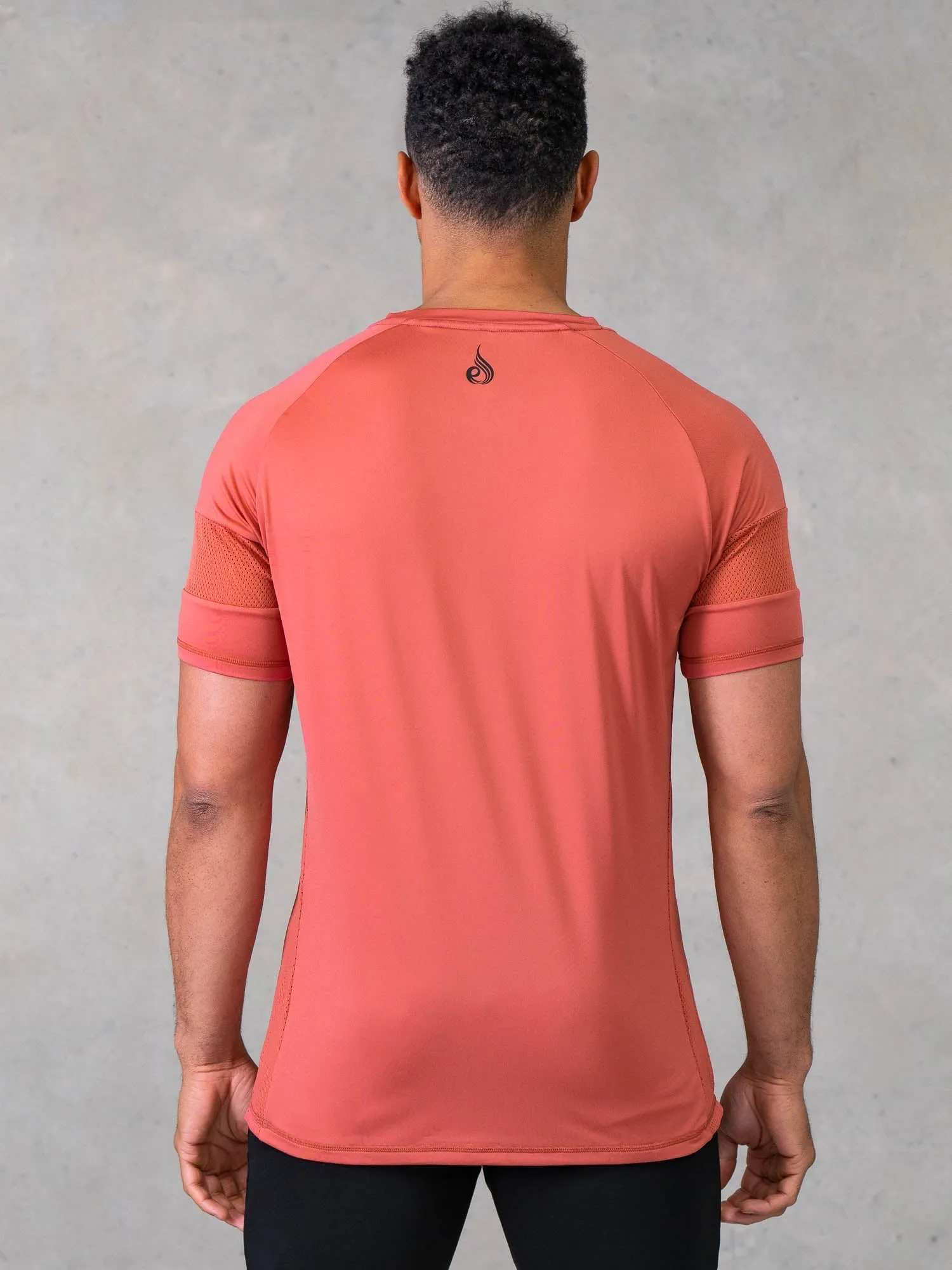 Flex Mesh T-Shirt - Dusty Red